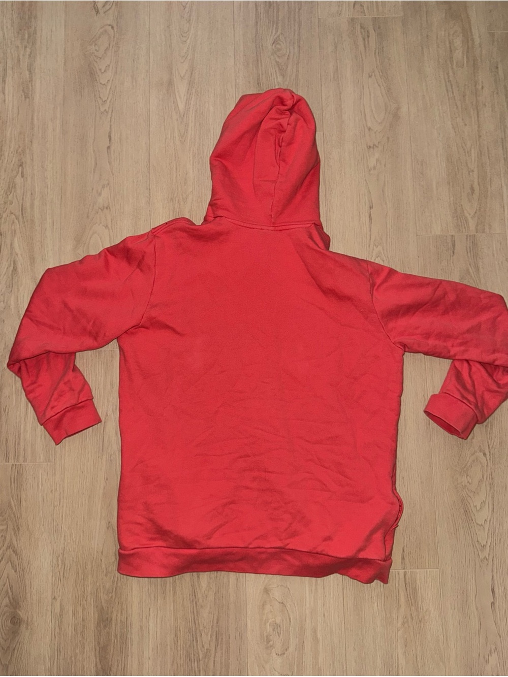 adidas Red Trefoil Logo Hoodie Pullover - Picture 3 of 5